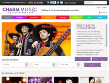 Tablet Screenshot of charm-music.co.uk